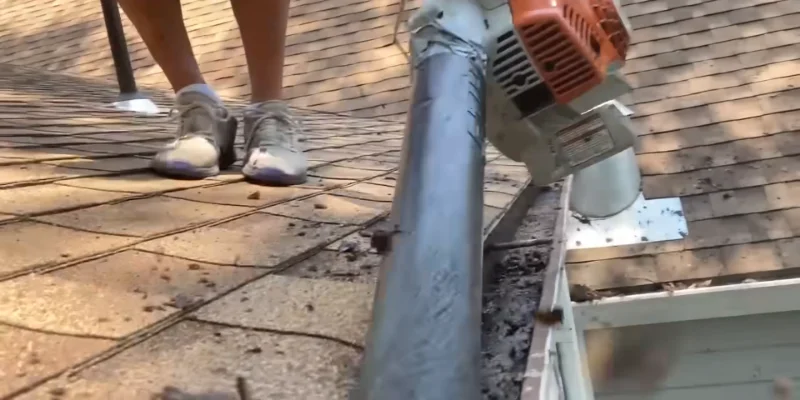 Clean gutter after professional cleaning in Anderson, SC